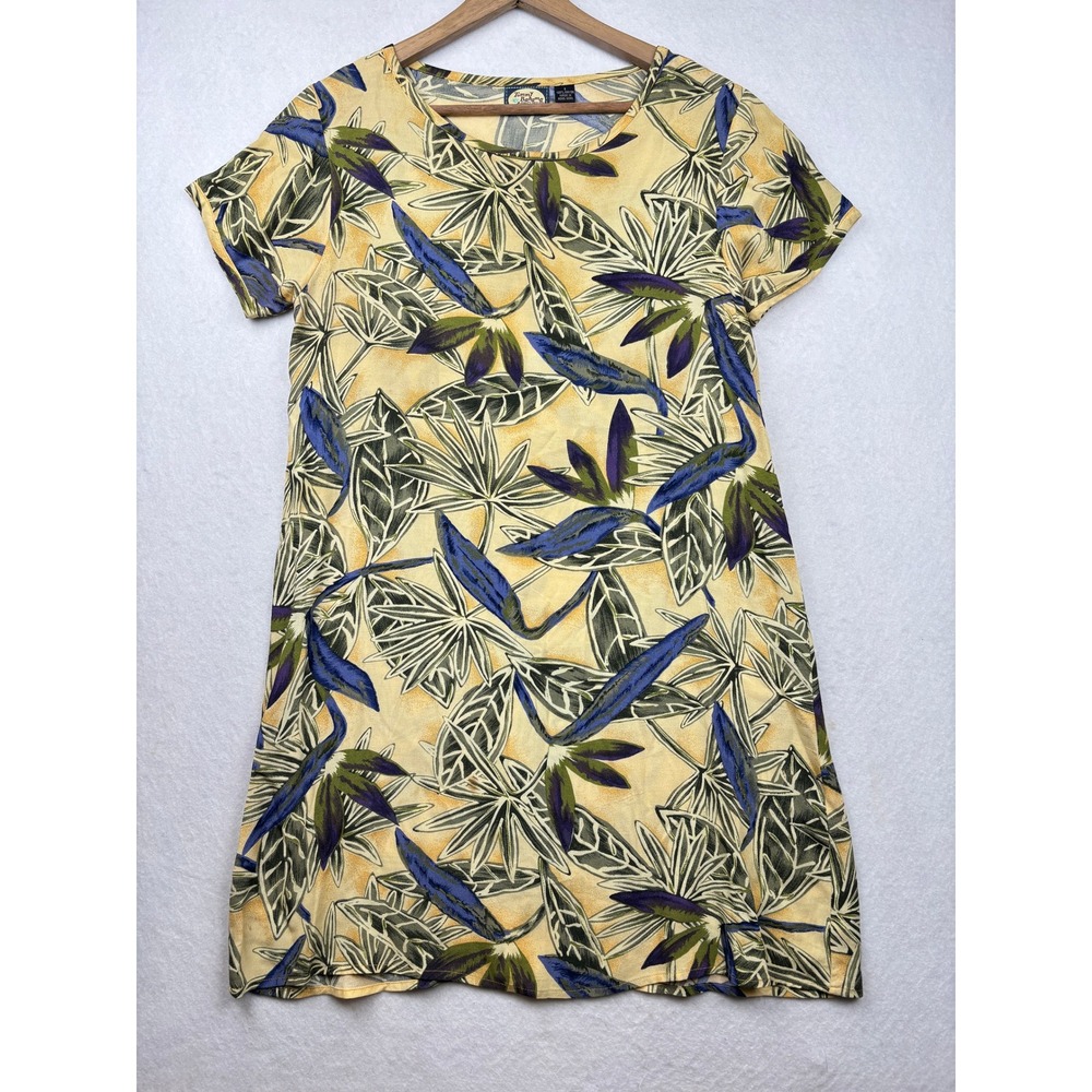 Tommy Bahama Rayon‎ Dress Womens S Tropical Leaf Resort